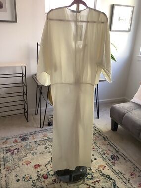 Sheer Ivory Maxi Dress